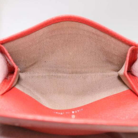 CHANEL Camelia Card Case Leather Pink CC Auth bs4704 - Picture 11 of 16